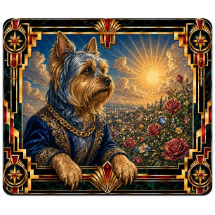 Tapis De Souris Yorkshire Terrier, Chien Art Déco
