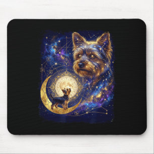 Tapis De Souris Yorkshire terrier hurle à la lune mème 90s