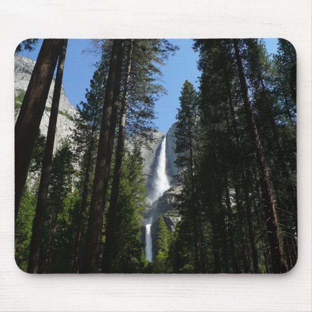 Tapis De Souris Yosemite Falls et Woods Paysage Photographie (Devant)