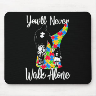 Tapis De Souris You'll Never Walk Alone Father Daughter Autism