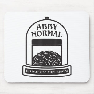 Tapis De Souris Young Frankenstein Abby Normal Drôle Halloween _3