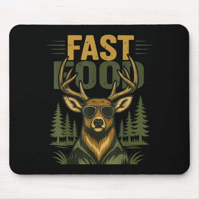 Tapis De Souris Youth Men Fast Food Camo Deer Hunting Boy Teen Hun (Devant)