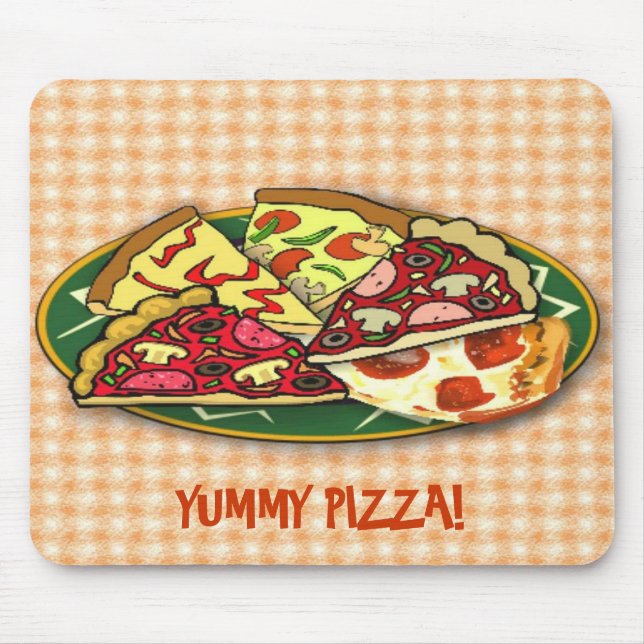 Tapis De Souris Yummy Pizza (Devant)