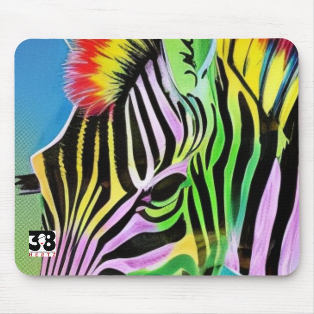Tapis De Souris Zany Zebra (Devant)