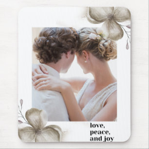 Tapis De Souris Zazzle love peace & joy mouse pad