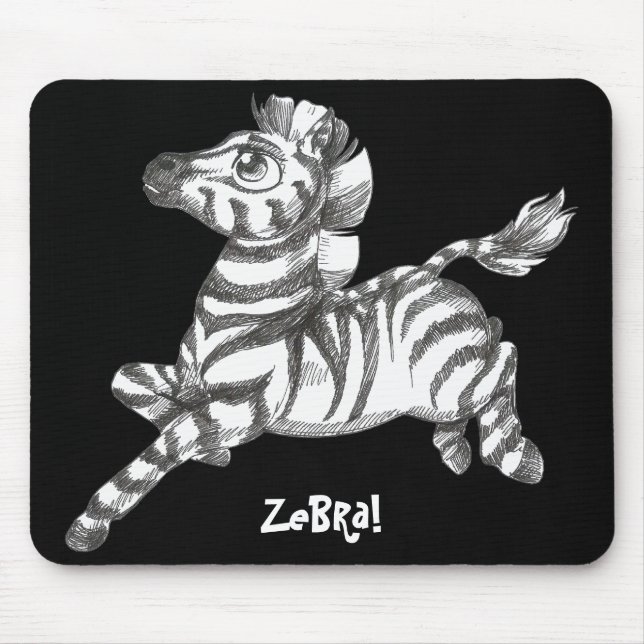 Tapis De Souris Zebra Mousepad (Devant)