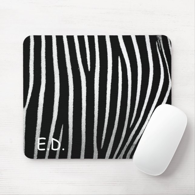 TAPIS DE SOURIS ZEBRA - PASSAGE DE SOURIS D'IMPRESSION (Avec souris)