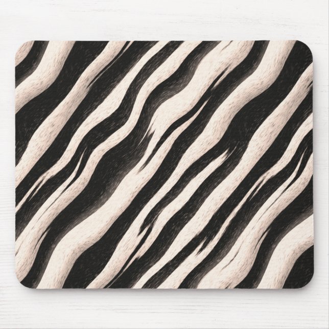 Tapis De Souris Zebra raye une texture transparente + vos idées (Devant)