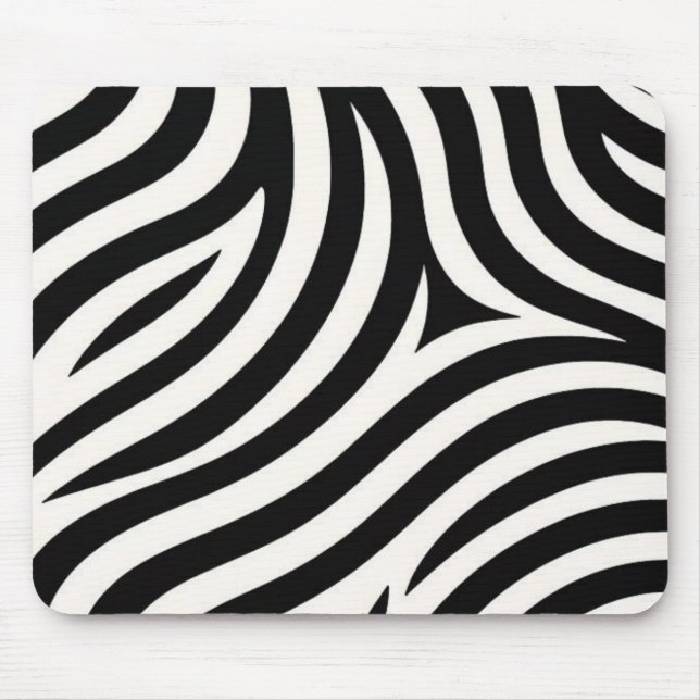 Tapis De Souris Zebra Stripes Impression moderne (Devant)