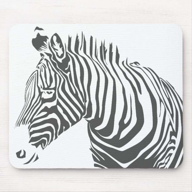 Tapis De Souris Zèbre Mousepad (Devant)