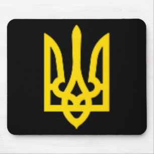 Tapis De Souris Zelensky Ukraine Trident blason ukrainien Ze