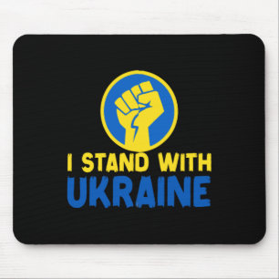Tapis De Souris Zelenskyy Je suis avec l'Ukraine Uni Autocollant
