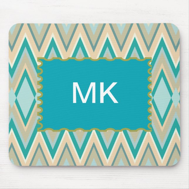 Tapis De Souris zigzag-téléphones diagonale (Devant)