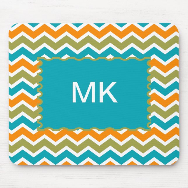 Tapis De Souris Zigzag, une tribu dynamique de Peacock (Devant)