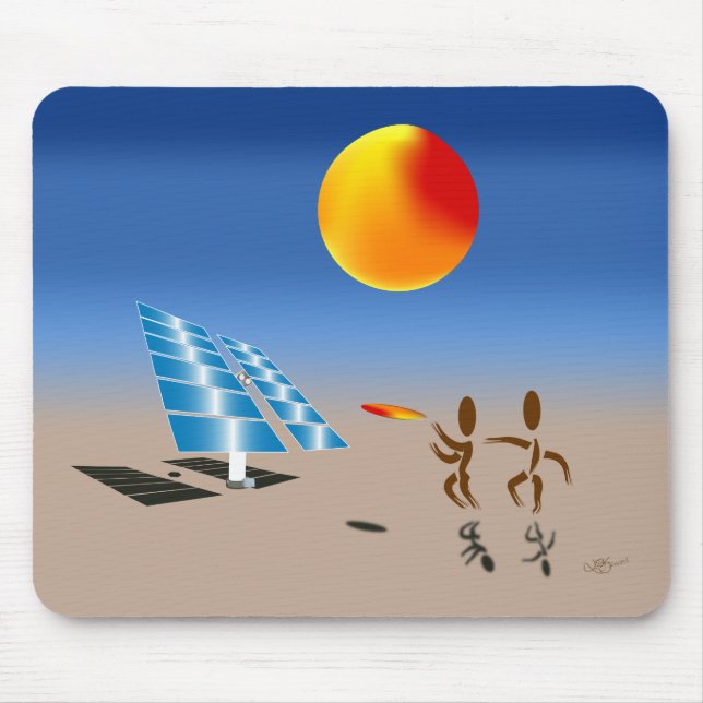 Tapis De Souris Zinglees ~ Énergie solaire (Devant)
