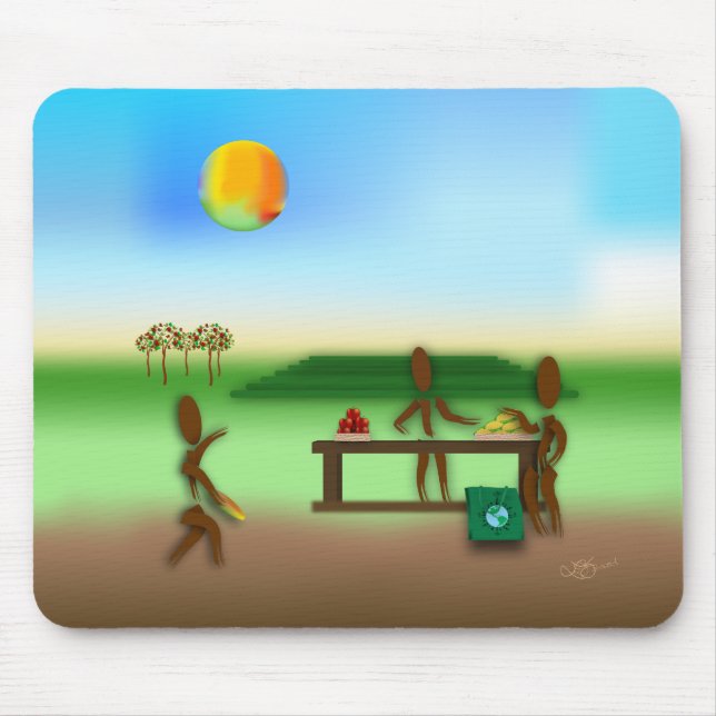 Tapis De Souris Zinglees ~ Marché des fermiers (Devant)