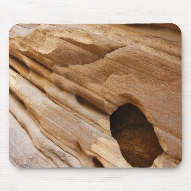 Tapis De Souris Zion Canyon Mur I Abstrait Nature Photographie (Devant)