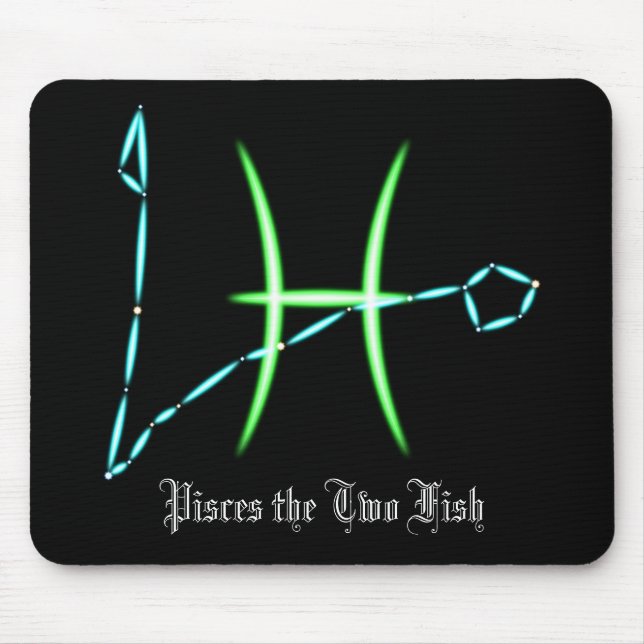 Tapis De Souris Zodiac Constellation Poissons Souris (Devant)