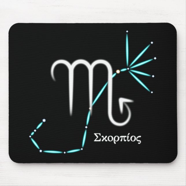 Tapis De Souris Zodiac Constellation Scorpio Souris Pad (Devant)