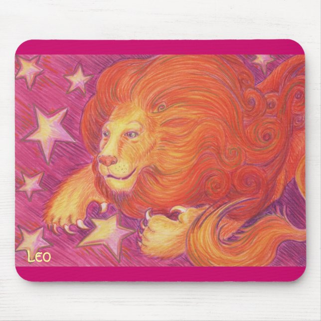 Tapis De Souris Zodiac Leo mousepad (Devant)
