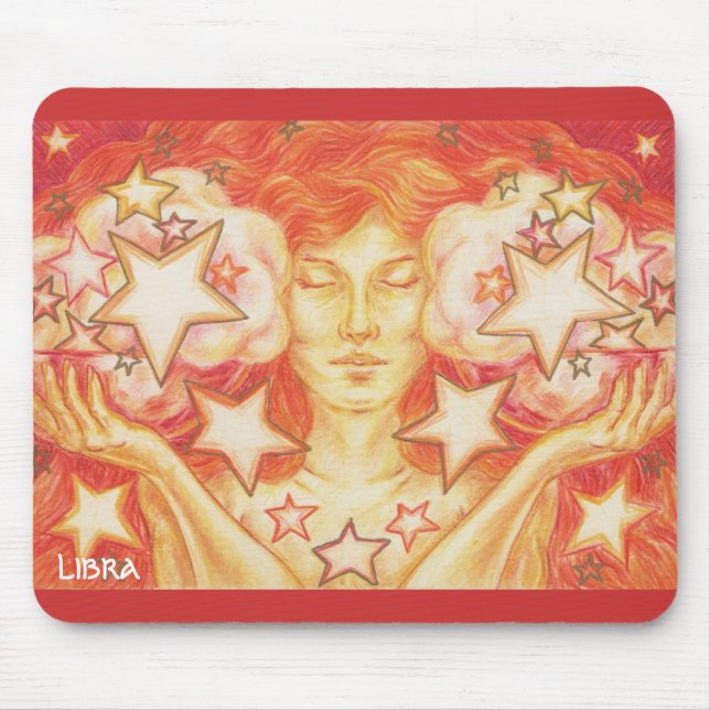 Tapis De Souris Zodiac Libra mousepad (Devant)