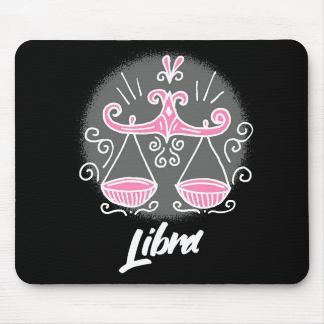 Tapis De Souris Zodiac Libra Symbole de souris Pad (Devant)