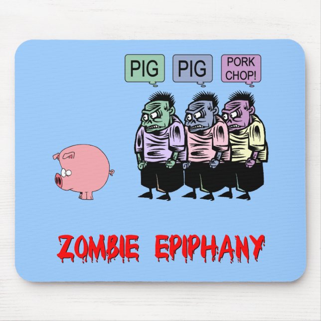 Tapis De Souris Zombi drôle (Devant)