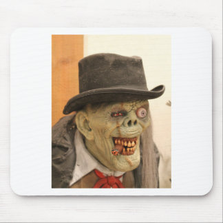 Tapis De Souris Zombie avec Cigar et chapeau supérieur