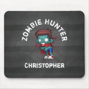 Tapis De Souris Zombie Hunter with Blood Splatter Creepy