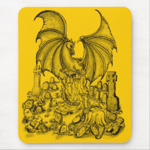 Tapis De Souris Zombie mit Drache