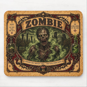 Tapis De Souris Zombie, Monstre de Cirque Vintage