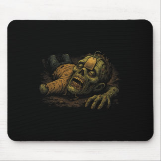Tapis De Souris Zombie Npc Teag - Drôle de thé G Gamer Mème Hallow