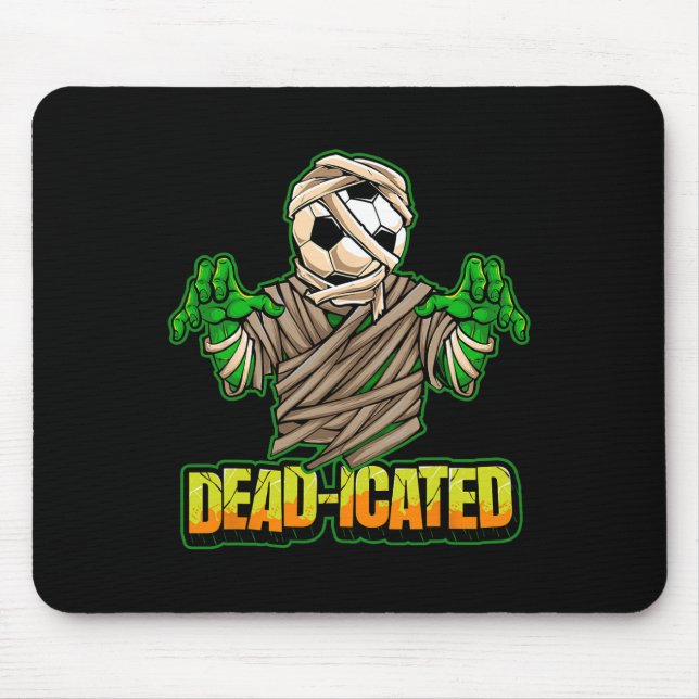 Tapis De Souris Zombie Soccer Player Scary Soccer Halloween  (Devant)
