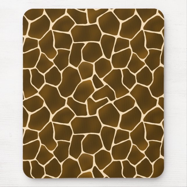 Tapis De Souris Zones de girafe Sauvage Safari Peau animal Imprime (Devant)