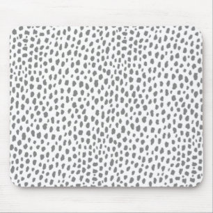 Tapis De Souris Zones grises de Dalmatie (gris/blanc)
