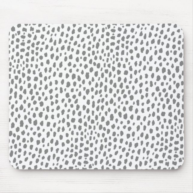 Tapis De Souris Zones grises de Dalmatie (gris/blanc) (Devant)