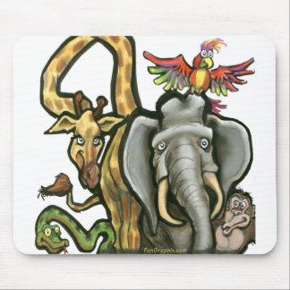 Tapis De Souris Zoo Animaux