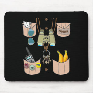 Tapis De Souris Zoo Keeper Costume Amusant Halloween Garçons Fille