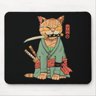 Tapis De Souris Zoro Chat Warrior