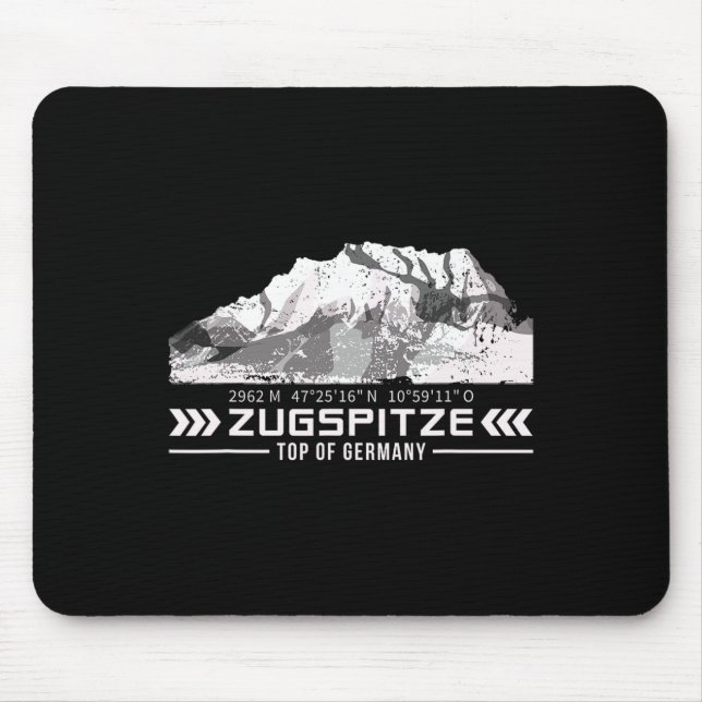Tapis De Souris Zugspitze Alps Wetterstein Mountains Hiking Climbi (Devant)
