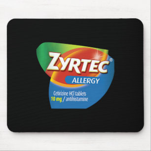 Tapis De Souris Zyrtec Allergy Funny Group Nurse Pharmacy Hallowee