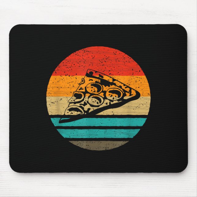 Tapis De Souris Zza Slice Retro Style Vintage  (Devant)