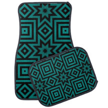 Aztèque turquoise/noir/motif tribal