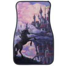 Licorne et château dans les nuages