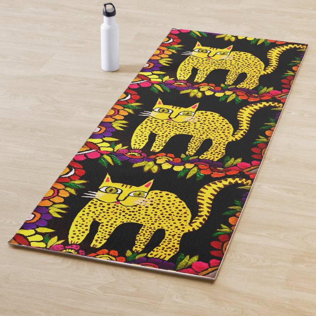 Tapis De Yoga 089 - Basi le chat Yoga Mat (En situation)
