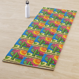 Tapis De Yoga 096 - Motif géant du désert Yoga Mat