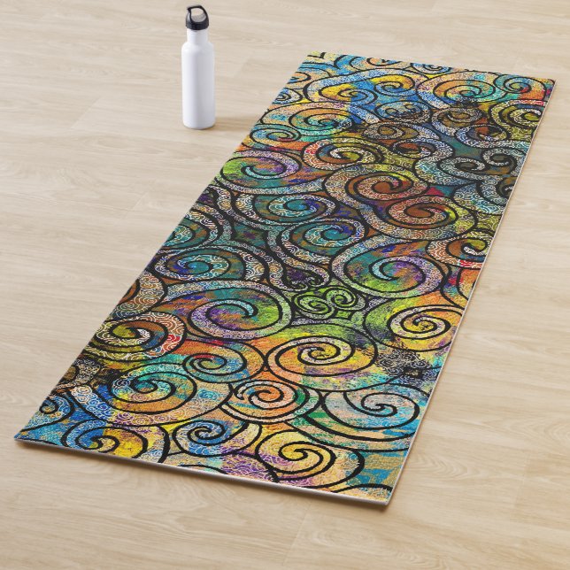 Tapis De Yoga 109 - Mat de Yoga pour cheveux de Medusa (En situation)