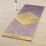 Tapis De Yoga 21e anniversaire de Mariage Yoga Mat en laiton<br><div class="desc">J'ai conçu ces serviettes dédiées à leur 21e anniversaire de mariage avec un clin d'oeil aux dons traditionnels de pierre et laiton d'iolite pour marquer leur jalon dans ce design original et délicieux.</div>