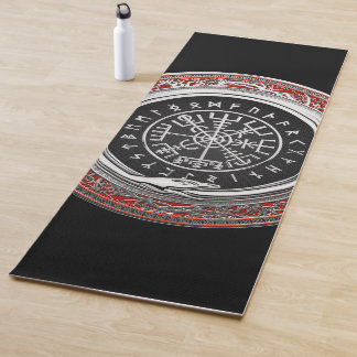 Tapis De Yoga [310] Vegvisir - Viking Silver Magic Runic Compass