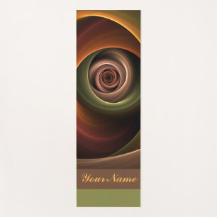 Tapis De Yoga 3D Spirale Abstraite couleurs chaudes Nom fractal